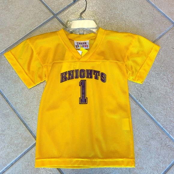 Kids Unisex 2T-XL Gold Knights Logo Football Uniform Mesh Sports Jersey NWT! - Picture 1 of 2